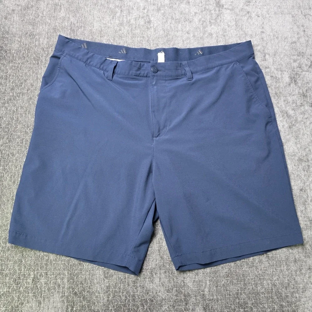 Adidas Golf Shorts Mens 40 Navy Blue Performance Stretch 8